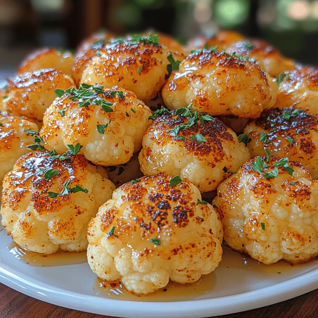 Roasted cauliflower has emerged as a beloved staple in kitchens around the world, celebrated not only for its versatility but also for its delicious flavor and appealing texture. This humble vegetable, once relegated to the sidelines of the vegetable world, has taken center stage, transforming from a mere side dish into a culinary star. One of the standout recipes that elevate cauliflower is the Golden Garlic Butter Roasted Cauliflower. This dish combines the natural nuttiness of roasted cauliflower with the rich, savory flavors of garlic and butter, resulting in a mouthwatering experience that tantalizes the taste buds.