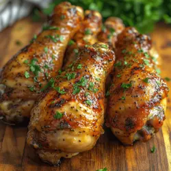 Sweet & Sticky Honey Mustard Glazed Chicken Drumsticks Recipe