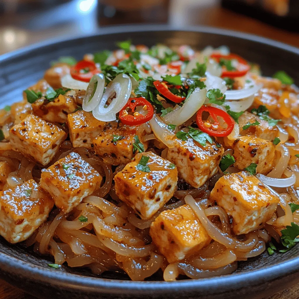 Chili Garlic Noodles with Crispy Tofu is a vibrant and satisfying dish that perfectly encapsulates the bold flavors and diverse textures characteristic of Asian cuisine. Noodle dishes have long been a staple in many cultures across Asia, prized for their versatility and ability to absorb flavors, making them an ideal canvas for a variety of ingredients. This particular recipe showcases the harmony between spicy, garlicky noodles and crispy, golden tofu, creating a meal that is not only delicious but also nourishing.