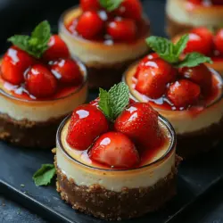 Individual desserts have become a staple in modern dining, and for good reason. These delightful mini treats offer a perfect balance of indulgence and portion control, making them ideal for gatherings, celebrations, or simply for a personal indulgence after a long day. Among the myriad of options available, Mini Strawberry Cheesecake Jars stand out as a simple yet sophisticated choice that captures the essence of summer in every bite.