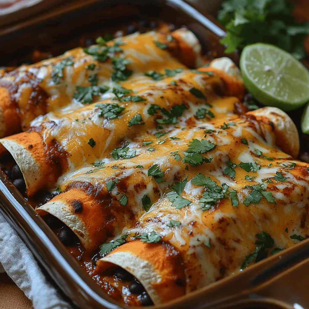 Sweet Potato Black Bean Enchiladas are a delicious and nutritious twist on the traditional Mexican dish. This vibrant meal combines the earthy sweetness of roasted sweet potatoes with the hearty texture of black beans, creating a filling that’s not only satisfying but also packed with flavor. These enchiladas are perfect for a weeknight dinner or a festive gathering, and their colorful presentation will impress any guest.