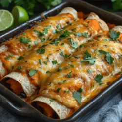 Sweet Potato Black Bean Enchiladas Recipe