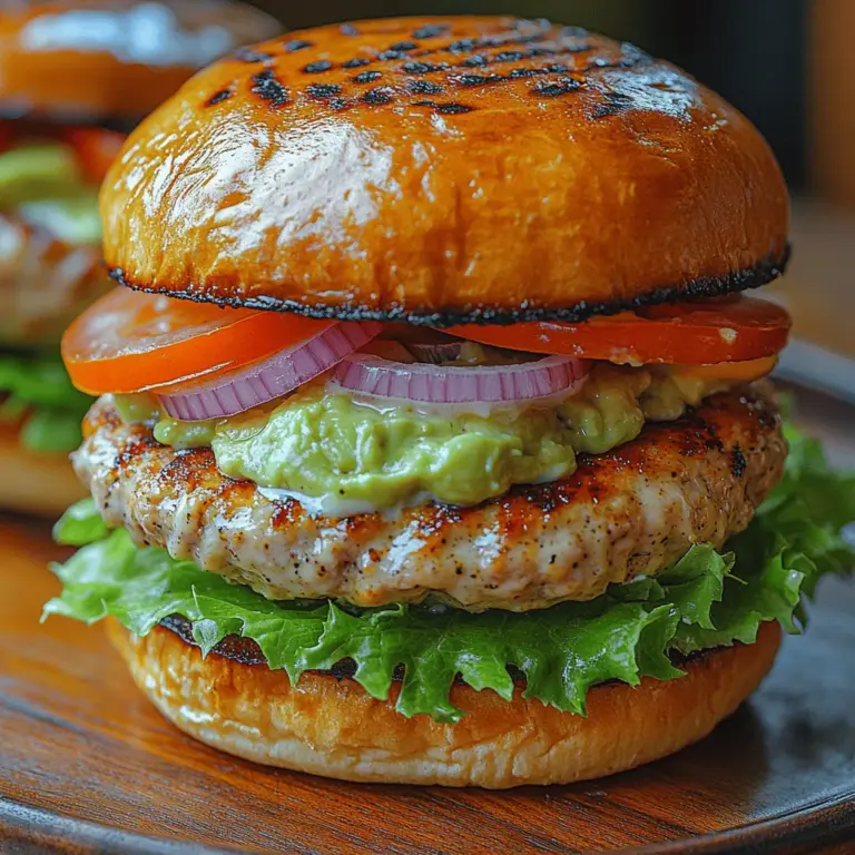 In the world of delectable comfort foods, few things can match the appeal of a juicy burger. However, as health-conscious eating continues to rise in popularity, many are seeking out alternatives that not only satisfy cravings but also align with a balanced diet. Enter turkey burgers: a leaner, healthier alternative to traditional beef burgers that offer a delightful flavor without the added fat. These Creamy Avocado Ranch Turkey Burgers elevate the classic recipe by incorporating creamy avocado and zesty ranch dressing, resulting in a deliciously satisfying meal that fits perfectly into a modern, health-focused lifestyle.
