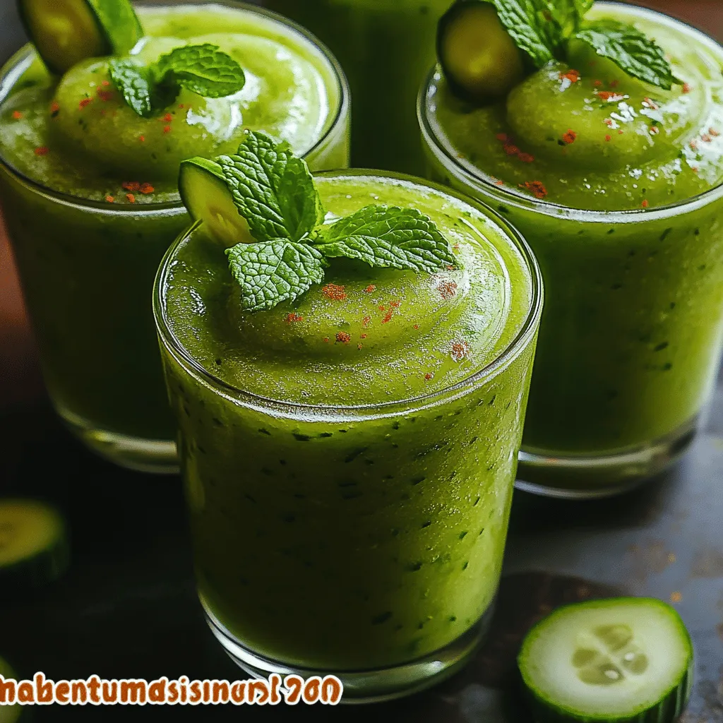 As the summer sun blazes overhead, refreshing beverages become a staple for quenching thirst and cooling down. Whether you're lounging by the pool, hosting a backyard barbecue, or simply enjoying a sunny day on your patio, a light and hydrating drink is essential. Enter the Cucumber Mint Slush—an invigorating and delightful concoction that not only refreshes but also nourishes your body. This slush captures the essence of summer with its crisp cucumber, aromatic mint, and zesty lime, making it a perfect choice for any occasion.