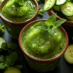 As the summer sun blazes overhead, refreshing beverages become a staple for quenching thirst and cooling down. Whether you're lounging by the pool, hosting a backyard barbecue, or simply enjoying a sunny day on your patio, a light and hydrating drink is essential. Enter the Cucumber Mint Slush—an invigorating and delightful concoction that not only refreshes but also nourishes your body. This slush captures the essence of summer with its crisp cucumber, aromatic mint, and zesty lime, making it a perfect choice for any occasion.