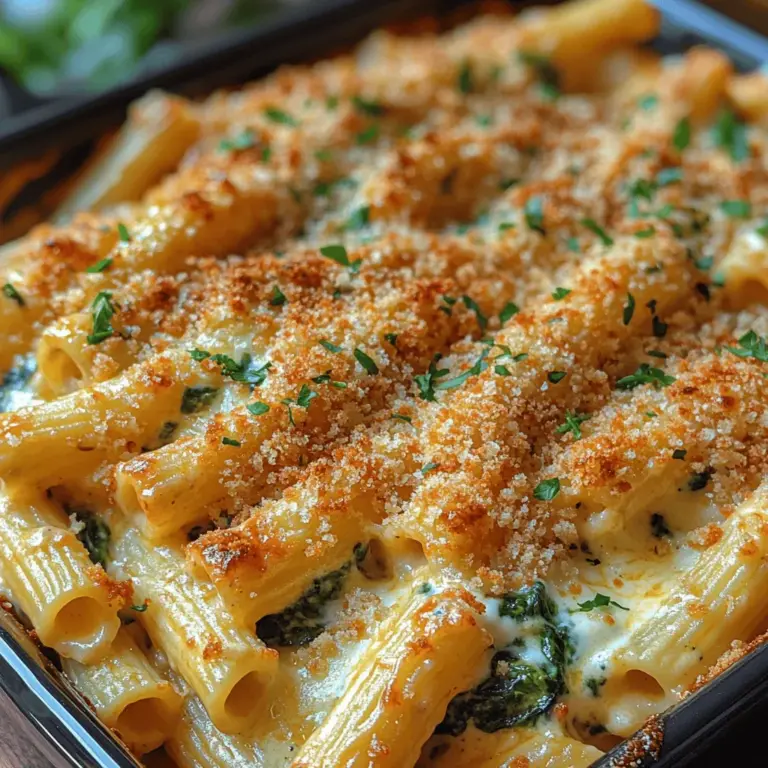 If you're searching for a dish that brings together creamy, cheesy goodness with a comforting flair, look no further than the Creamy Spinach Artichoke Pasta Bake. This satisfying recipe combines the rich flavors of spinach and artichoke hearts with tender pasta, creating a dish that warms the heart and delights the taste buds. Whether you're hosting a family dinner, preparing for a potluck, or simply craving a comforting meal, this pasta bake is the ideal choice. Its versatility makes it suitable for various occasions, and it's sure to impress both guests and family members alike.