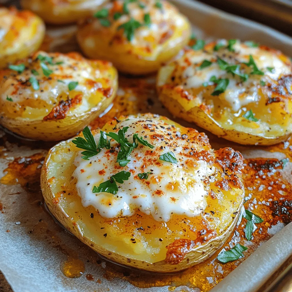 Golden Crunchy Smashed Potatoes are a culinary delight that beautifully marries simplicity with flavor. This dish is not just another potato recipe; it has the potential to steal the spotlight on your dining table. Imagine crispy edges, a fluffy interior, and a savory seasoning blend that elevates the humble potato to gourmet status. These smashed potatoes are the perfect side dish for a variety of meals, whether you're serving them alongside a succulent roast chicken, a juicy steak, or even a hearty vegetarian dish.