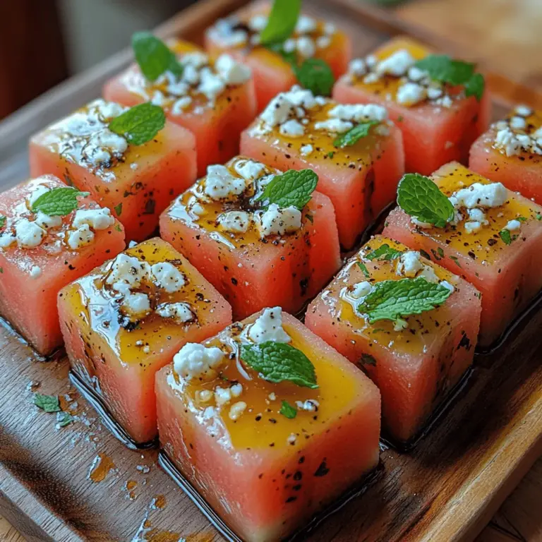 As the warm summer sun beckons us outdoors, the culinary world sees a delightful surge in refreshing summer bites that tantalize the taste buds and invigorate the senses. Light appetizers are all the rage, providing an ideal way to enjoy gatherings, picnics, or simply a healthy snack at home. Among these vibrant options, Watermelon Feta Mint Bites stand out as a refreshing and flavorful choice, captivating everyone with their colorful presentation and harmonious flavor profile.