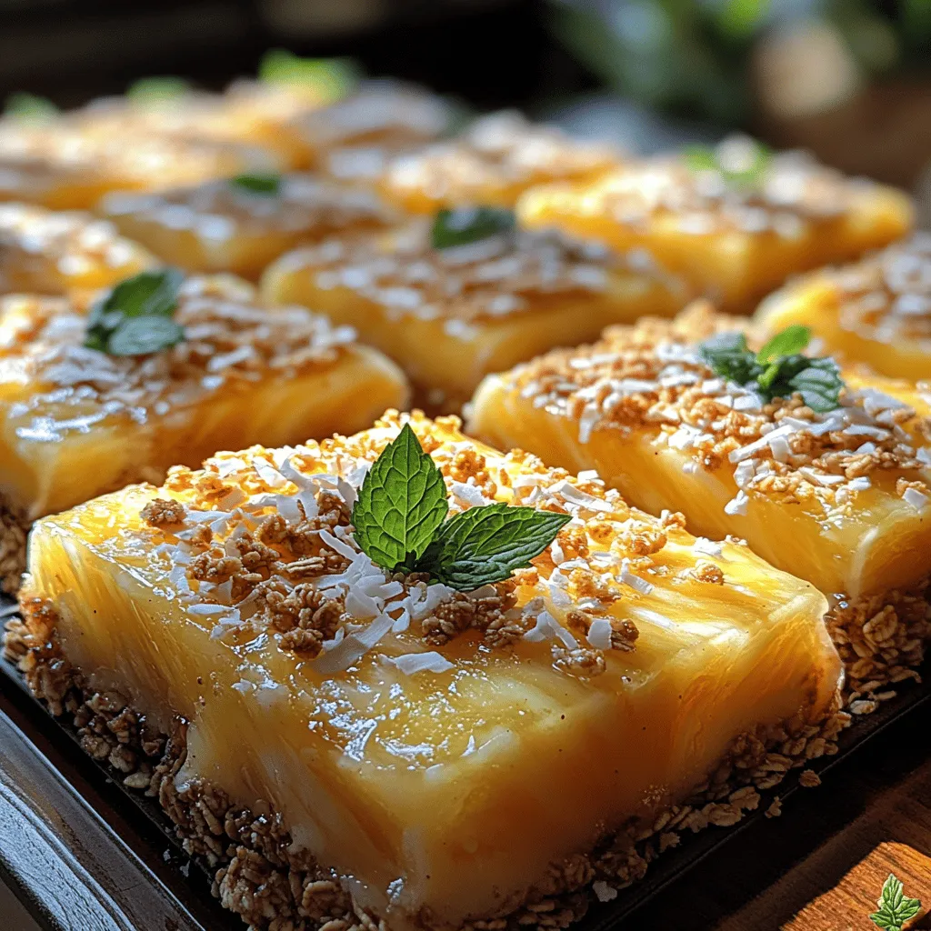 As the warm weather approaches, the desire for refreshing treats increases, and what could be better than a frozen dessert that showcases the vibrant flavors of tropical fruits? Enter the Tropical Bliss Frozen Pineapple Swirl Bars—a delightful fusion of sweet and tangy pineapple paired with the creamy goodness of coconut milk. These bars are not just a feast for the palate; they also embody the essence of healthy indulgence.