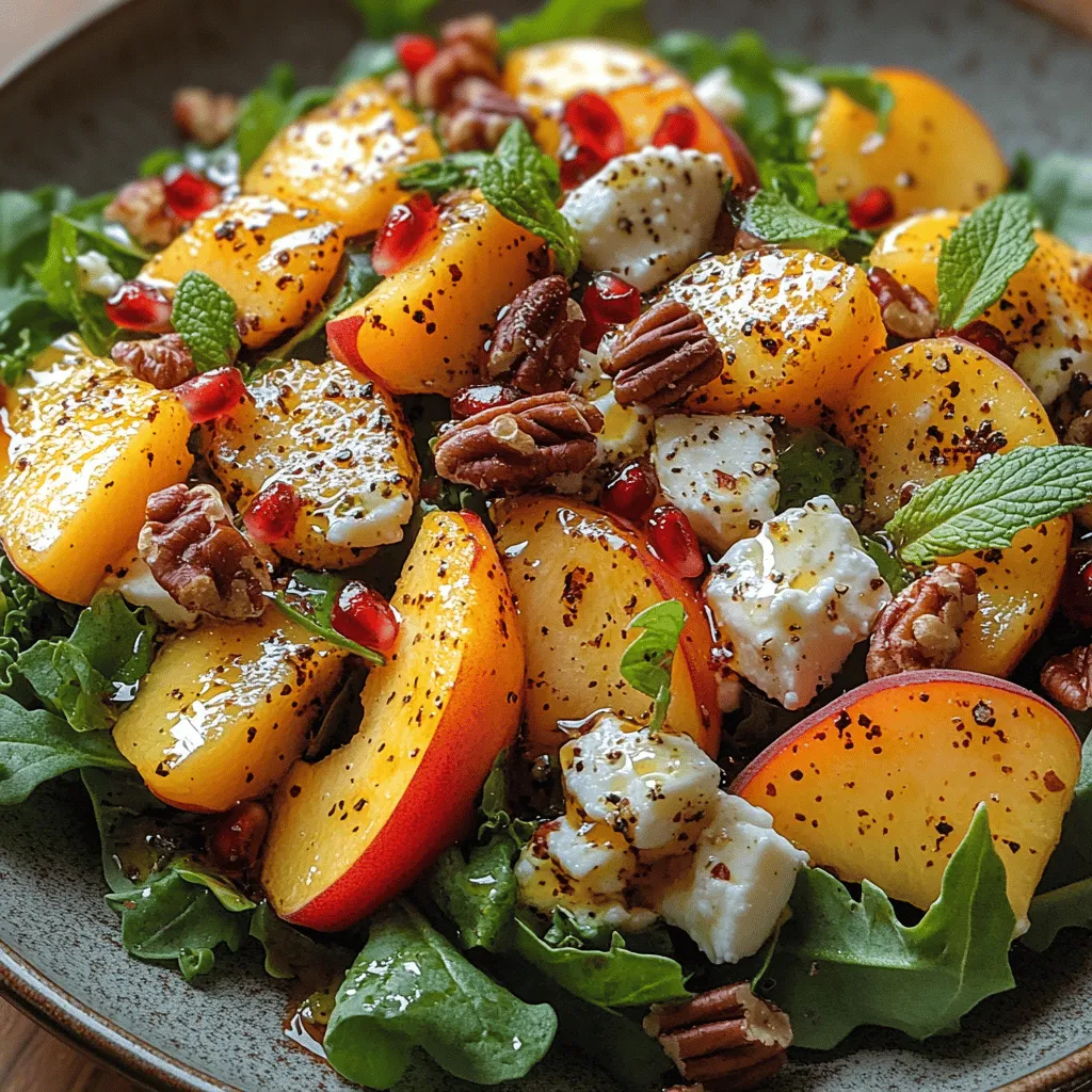 As the warm sun graces our days and the vibrant colors of summer come alive, there's no better way to celebrate the season than with a refreshing salad that encapsulates the essence of summer. Enter the Sun-Kissed Peach Feta Crunch—a delightful fusion of ripe peaches, creamy feta, and a medley of fresh ingredients that come together to create a dish bursting with flavor and vitality. This salad not only dazzles the palate but also nourishes the body, making it a perfect choice for warm-weather dining.