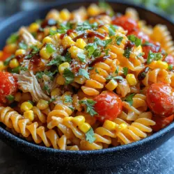 Pasta salads are a delightful culinary creation that effortlessly brings together flavors, textures, and colors, making them a staple for a multitude of occasions. Whether it’s a summer barbecue, a potluck with friends, or a family gathering, pasta salads are always a hit. Among the myriad of pasta salad recipes available, the BBQ Ranch Pasta Salad stands out for its unique combination of comfort food and vibrant flavors. This dish is not only visually appealing but also incredibly satisfying, combining the rich creaminess of ranch dressing with the smoky tang of barbecue sauce.
