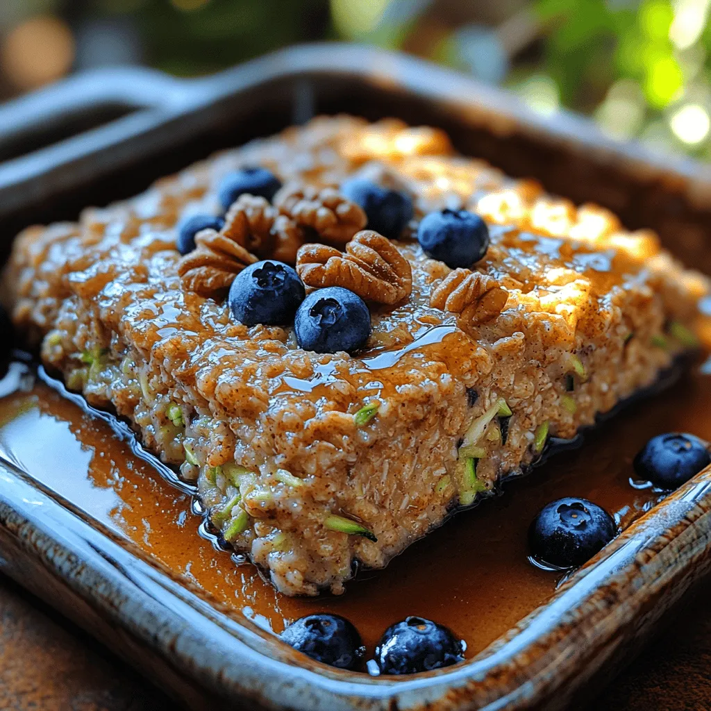 In the quest for nutritious breakfast options that fuel our bodies and delight our taste buds, baked oatmeal has emerged as a favorite. This comforting dish combines the heartiness of oats with various toppings and flavors, making it both versatile and satisfying. Today, we delve into a unique and wholesome version of baked oatmeal: Zucchini Blueberry Baked Oatmeal. This recipe not only embraces the goodness of oats but also incorporates two powerhouse ingredients: zucchini and blueberries.
