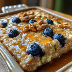 Zucchini Blueberry Baked Oatmeal Recipe