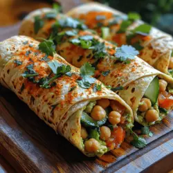 Creamy Chickpea Avocado Bliss Wraps