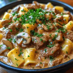 Heavenly Beef Stroganoff with Egg Noodles: A Comfort Food Classic