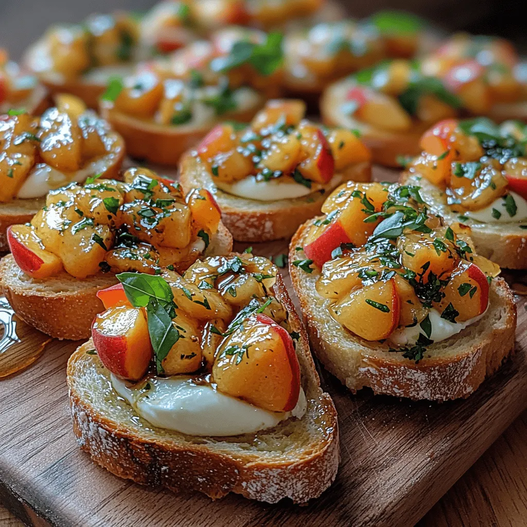 As the summer sun casts its warm glow, it's the perfect time to indulge in fresh, seasonal ingredients that embody the essence of the season. One of the most delightful ways to celebrate summer's bounty is through a vibrant and flavorful Sweet Summer Peach Bruschetta. This recipe not only highlights the juicy sweetness of ripe peaches but also elevates the classic Italian appetizer experience to new heights. Whether you’re hosting a backyard barbecue, a picnic at the park, or simply enjoying a leisurely evening at home, this bruschetta is sure to impress your guests and tantalize your taste buds.