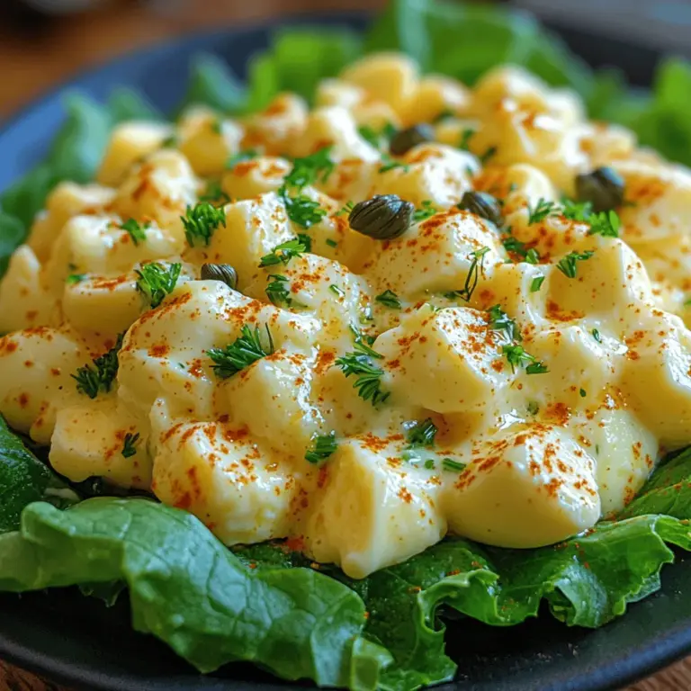 To create the perfect Herby Egg Salad, it’s essential to understand the core components of the recipe. Each ingredient plays a vital role in contributing flavor, texture, and nutritional value. Let’s take a closer look at what goes into this delightful dish:
