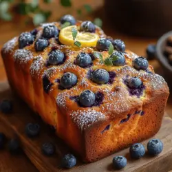 Blueberries, often dubbed a superfood, are not only a culinary delight but also a nutritional powerhouse. Rich in antioxidants, vitamins C and K, and dietary fiber, they offer numerous health benefits, including improved heart health, enhanced brain function, and support for digestion. Pairing these berries with lemon zest not only elevates the flavor profile but also adds a refreshing citrus kick. Lemons are known for their high vitamin C content and potential health benefits, including boosting the immune system and aiding in digestion. Together, blueberries and lemon zest create a loaf that is not only tasty but also nourishing, ensuring that every bite is a step toward a healthier you.