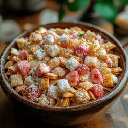 If you're on the hunt for a deliciously sweet and crunchy snack, look no further than Fluffy Strawberry Shortcake Puppy Chow. This delightful treat combines the nostalgic charm of classic puppy chow with the fresh, fruity flavors of strawberries and the creamy richness of white chocolate. Whether you're hosting a summer gathering, celebrating a birthday, or simply looking for a fun snack to satisfy your sweet tooth, this recipe is sure to impress.