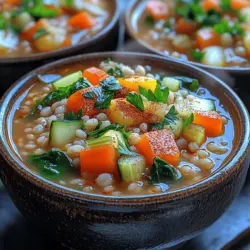 Hearty Harvest Vegetable Barley Soup