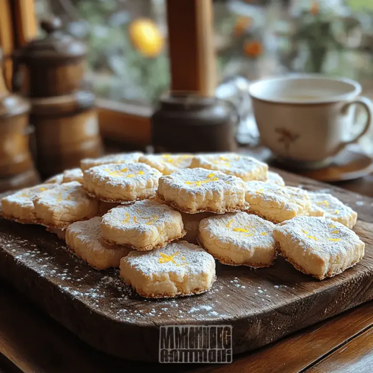 Shortbread cookies have long been a beloved classic in the realm of baked goods, revered for their crumbly texture and buttery flavor. Originating from Scotland, these cookies have stood the test of time, delighting taste buds with their simplicity and versatility. Traditionally made with just three key ingredients—butter, sugar, and flour—shortbread cookies offer a rich, melt-in-your-mouth experience that is hard to resist. However, our recipe for Zesty Lemon Bliss Shortbread Cookies takes this classic treat to a new level by incorporating the bright and refreshing flavor of lemon.