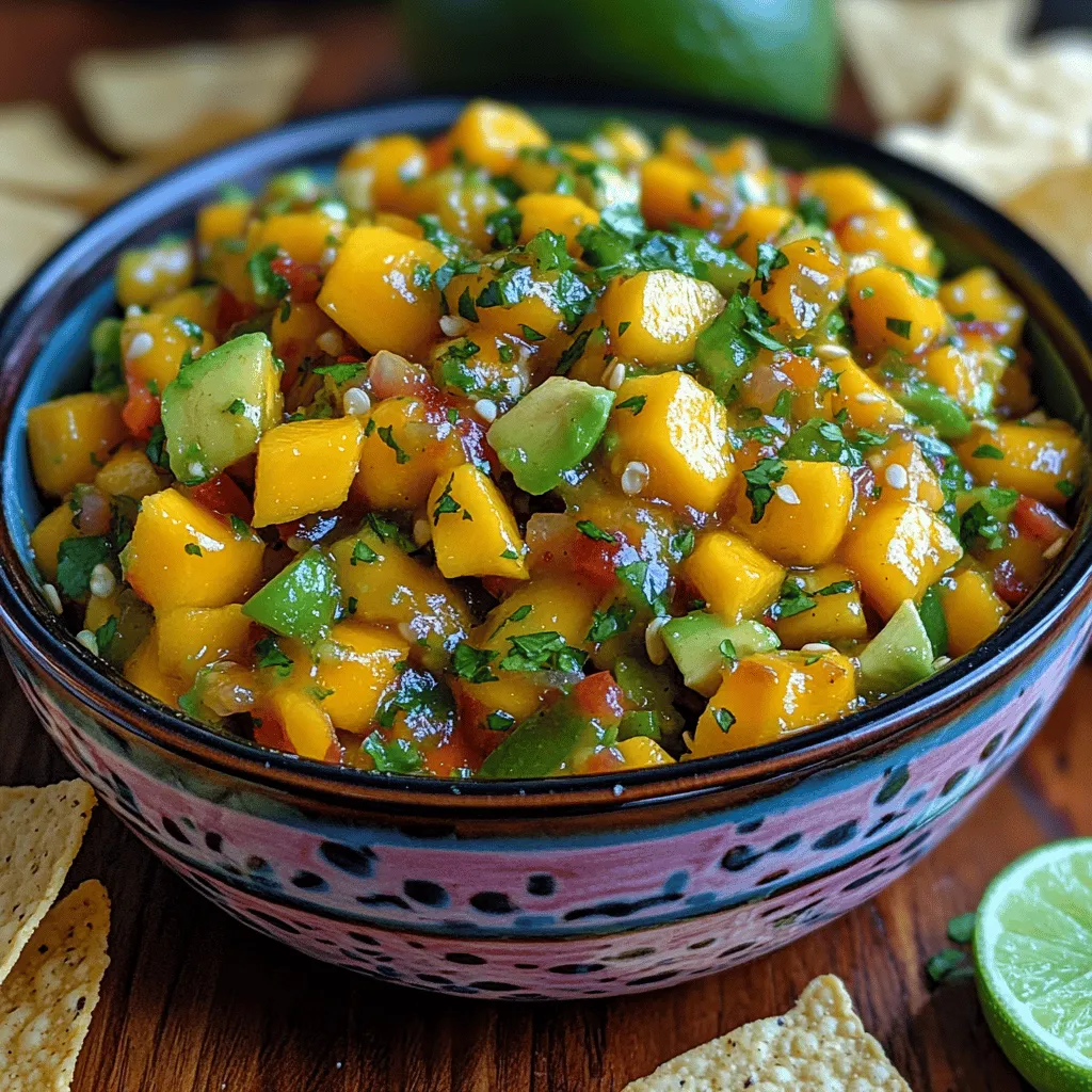 Zesty Mango Avocado Salsa is a vibrant and refreshing dish that brings together the sweet, tropical flavors of ripe mangoes and creamy avocados. This delightful salsa not only serves as a perfect accompaniment to grilled meats and seafood but also stands out as a nutritious snack when paired with tortilla chips. The harmony of flavors and textures makes this salsa a favorite at summer barbecues, picnics, and family gatherings, captivating the taste buds of all who partake.