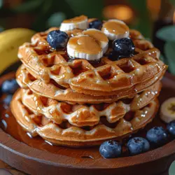 If you're searching for a breakfast that combines indulgence with nutrition, look no further than fluffy peanut butter protein waffles. These delectable waffles are not just a treat for your taste buds; they're also packed with protein, making them an excellent choice for anyone looking to kickstart their day with sustained energy. Imagine light, airy waffles infused with the rich, nutty flavor of peanut butter, perfectly crisp on the outside while remaining fluffy on the inside. This recipe not only satisfies your cravings but also aligns with your health goals.
