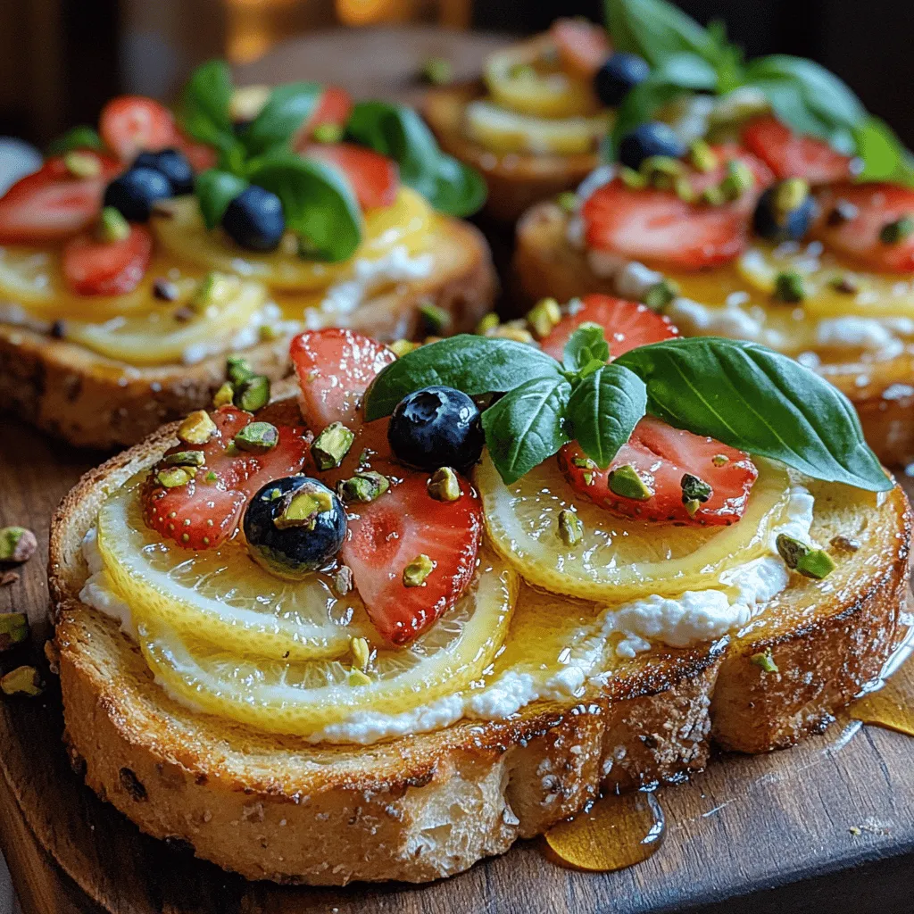 In the realm of easy yet indulgent recipes, Zesty Creamy Lemon Ricotta Toast stands out as a beacon of flavor and simplicity. This dish beautifully marries the rich creaminess of ricotta cheese with the bright, invigorating notes of fresh lemon, creating a toast that is not only visually appealing but also incredibly delicious. Perfect for breakfast, a mid-afternoon snack, or even a light dessert, this recipe showcases how a few fresh ingredients can come together to create something truly special.