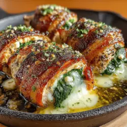 Bacon-Wrapped Mozzarella Stuffed Chicken: The Ultimate Comfort Dish