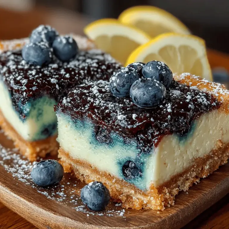 When it comes to delightful desserts, few combinations can rival the vibrant pairing of blueberries and lemons. The tartness of lemons beautifully complements the sweetness of blueberries, creating a treat that is both refreshing and indulgent. This is especially true for Zesty Blueberry Lemon Dream Bars, a dessert that captures the essence of summer in every bite. Whether served chilled on a warm day or frozen for a delightful treat any time of year, these bars are sure to impress friends and family alike.