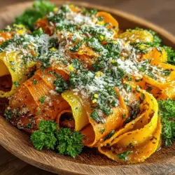 Golden Parmesan Roasted Carrot Ribbons: A Flavorful Side Dish