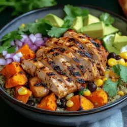 Zesty Chipotle Chicken Sweet Potato Bowls