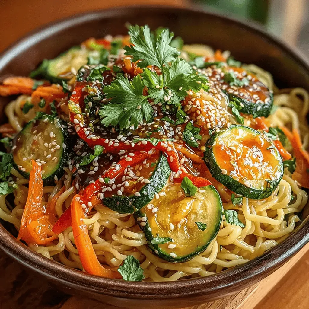 Chilled Sesame Noodle Delight is an exquisite dish that embodies the essence of summer dining. Bursting with vibrant colors and fresh flavors, this salad offers a delightful combination of satisfying noodles and crisp vegetables, all drizzled with a rich, nutty sesame dressing. Perfect for warm-weather meals, this dish serves as an ideal choice for lunch, dinner, or even as a refreshing side at gatherings. Not only does it appeal to the senses with its visual presentation, but it is also a powerhouse of nutrition, making it a favorite among health-conscious eaters.