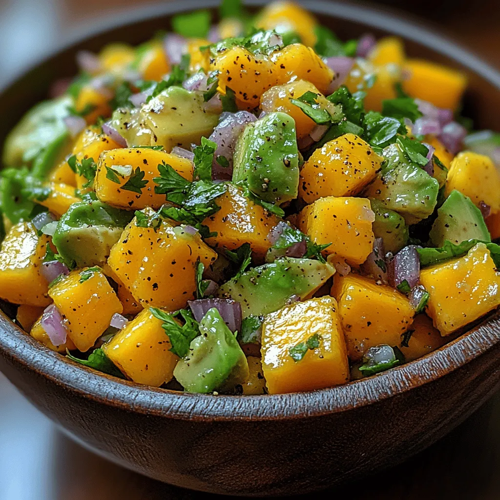 If you’re looking for a vibrant, refreshing dish that perfectly balances sweet, savory, and tangy flavors, look no further than Zesty Mango Avocado Salsa. This delightful recipe combines the creamy texture of ripe avocados with the juicy sweetness of fresh mangoes, creating a salsa that is not only delicious but also versatile. Whether served as a dip with tortilla chips, a topping for grilled fish, or a side dish at your next barbecue, this salsa is sure to be a hit among family and friends.