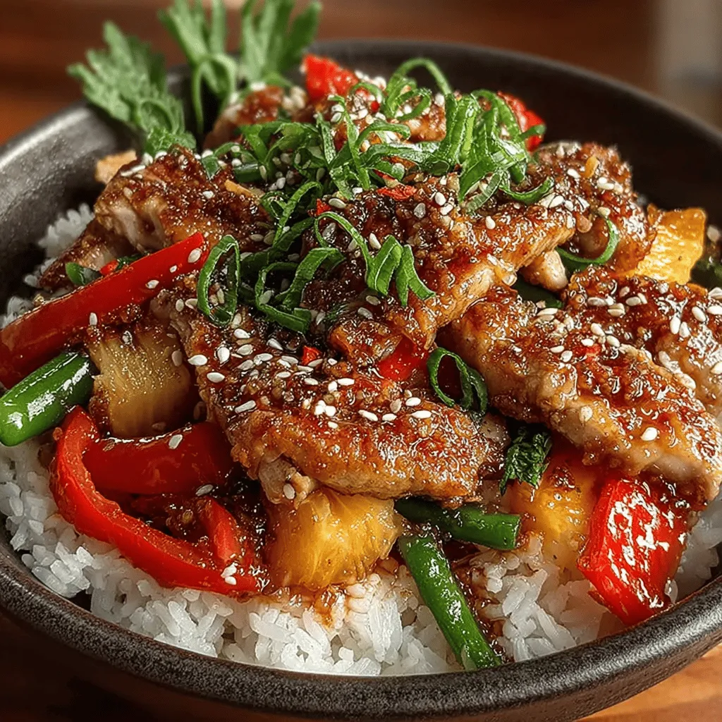 Welcome to a culinary adventure that transports your taste buds to sun-kissed shores with every bite. Tropical Teriyaki Chicken & Pineapple Paradise is not just a dish; it’s a celebration of vibrant flavors and exotic ingredients, inspired by the fusion of Japanese cuisine and tropical delights. This delightful recipe melds the rich, savory notes of traditional teriyaki with the bright, refreshing sweetness of fresh pineapple, creating a dish that resonates with both nostalgia and novelty.