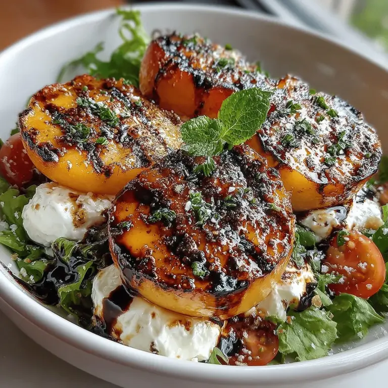 As summer graces us with its warm embrace, the culinary world bursts into life with an array of vibrant salads that celebrate the season's freshest produce. Among these delightful offerings, the Grilled Peach & Burrata Salad stands out as a quintessential dish that captures the essence of summer. This salad not only tantalizes the taste buds but also pleases the eye, showcasing a medley of colors and textures that reflect the bounty of the season.
