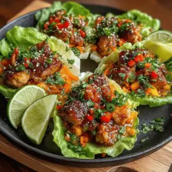 Sweet Chili Chicken Lettuce Wraps: A Flavorful and Healthy Delight