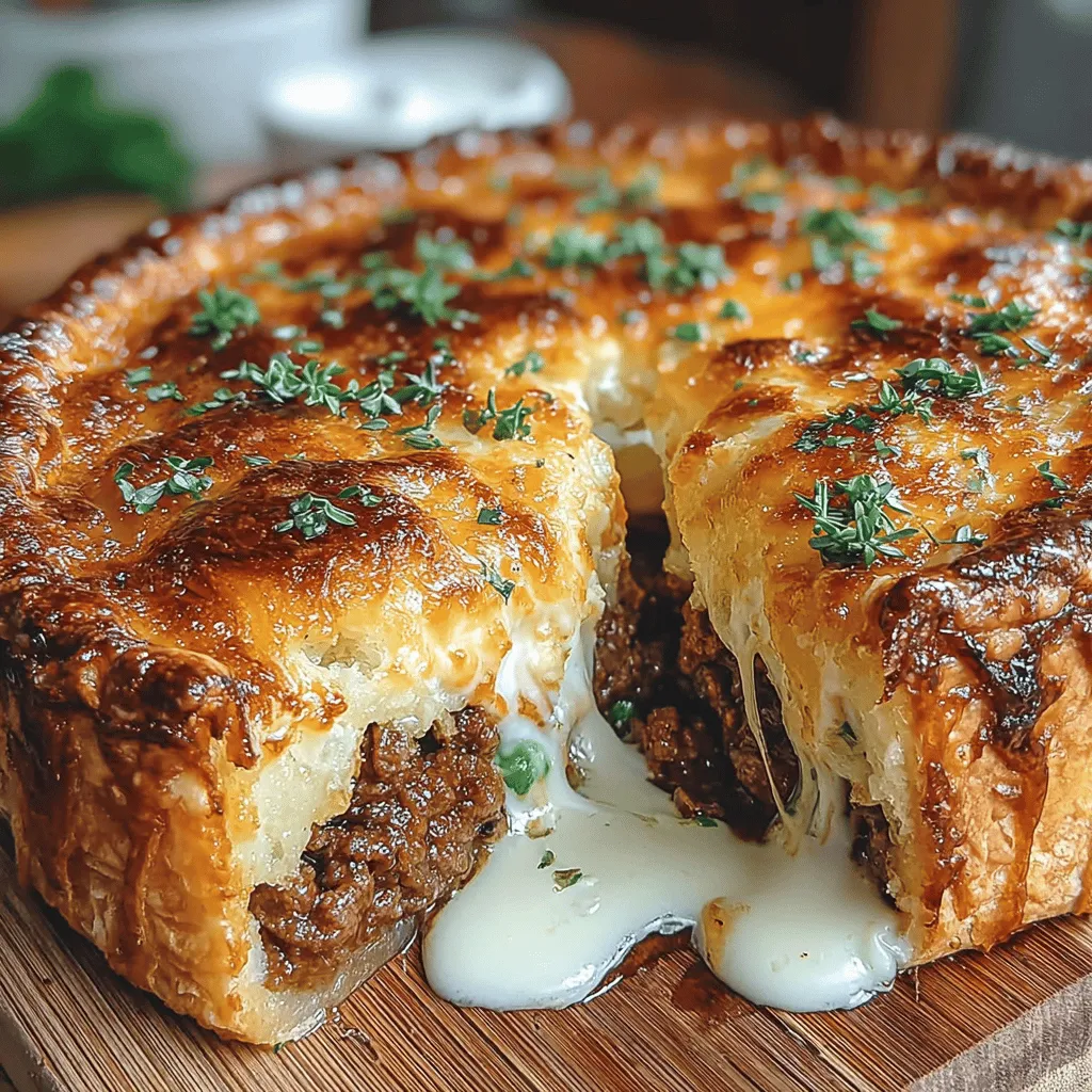 Comfort food is more than just a meal; it embodies warmth, nostalgia, and the joy of shared moments around the dining table. There’s an undeniable appeal to hearty dishes that fill not only our stomachs but also our hearts. Among these beloved recipes, the Hearty Ground Beef & Potato Pie stands out as a quintessential family dish, renowned for its rich flavors and satisfying textures. This pie combines a savory blend of seasoned ground beef and tender potatoes enveloped in a flaky crust, making it a perfect choice for any occasion—be it a cozy weeknight dinner or a festive gathering with loved ones.