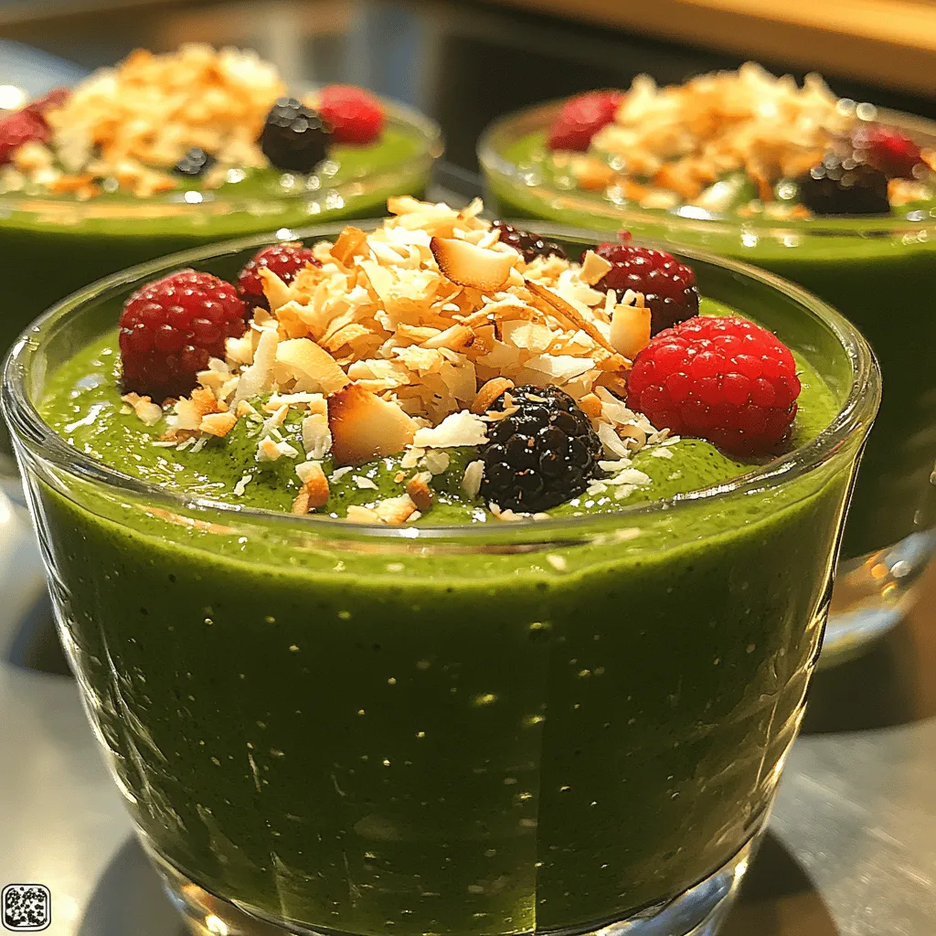 Silky Coconut Matcha Pudding Recipe