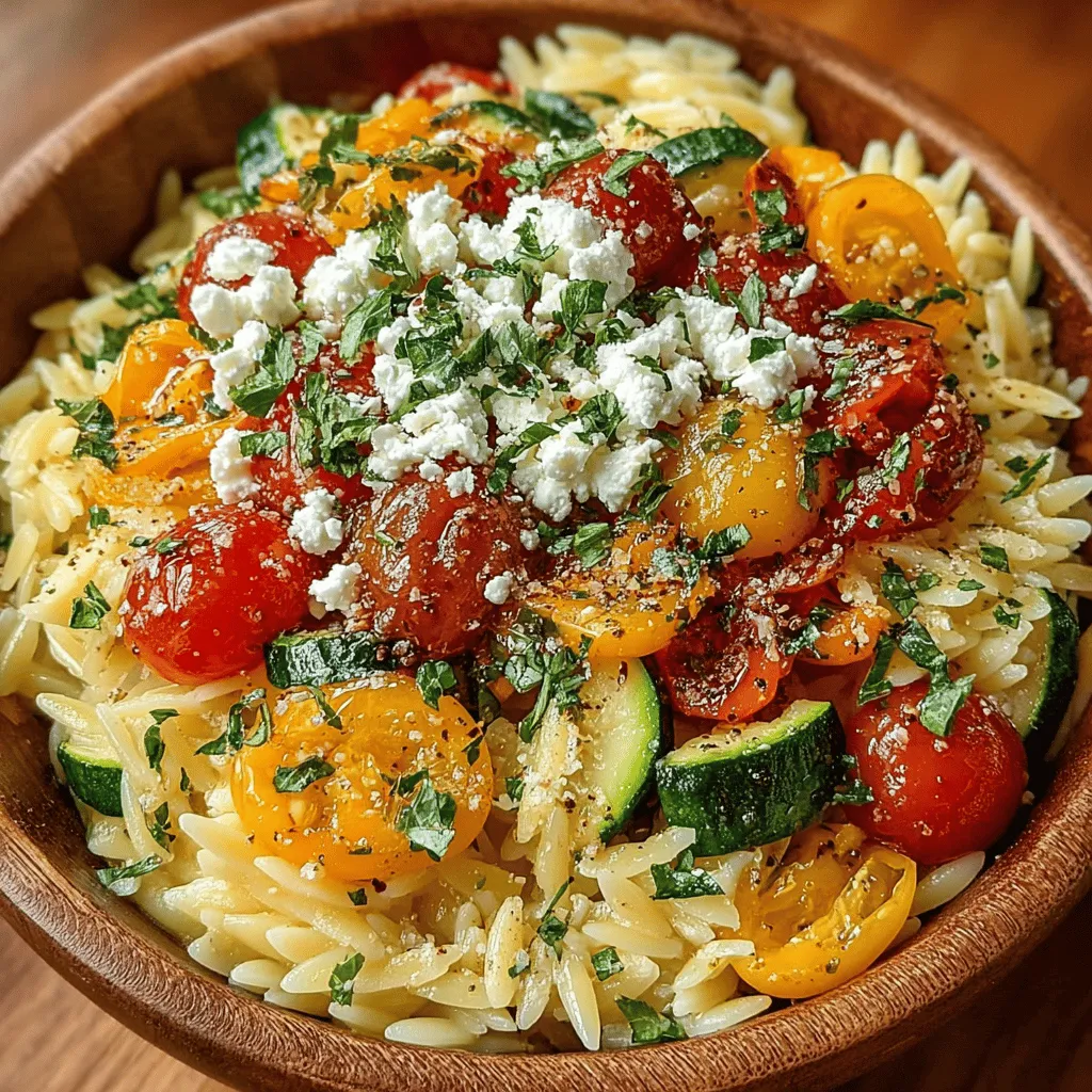 As summer rolls in, our culinary cravings often shift toward lighter, more vibrant dishes that reflect the season's bounty. One such dish that embodies the essence of summer is the Sunshine Summer Veggie Orzo with Feta & Fresh Herbs. This delightful recipe is not just a feast for the eyes with its kaleidoscope of colors but also a celebration of fresh flavors that invigorate the palate. With a medley of bright veggies, aromatic herbs, and the creamy tang of feta, this dish captures the spirit of summer dining, making it the perfect centerpiece for picnics, barbecues, or casual family dinners.