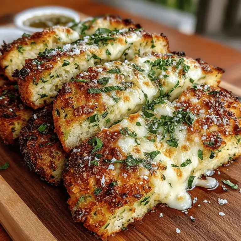 Cheesy Zucchini Breadsticks are an irresistible fusion of health and indulgence that transforms a humble vegetable into a delightful snack or appetizer. This dish is perfect for those who crave cheesy goodness while still wanting to incorporate nutritious ingredients into their diet. Zucchini, often celebrated for its versatility and health benefits, serves as the star ingredient in this recipe, allowing you to enjoy a flavorful treat without the guilt. Whether you are entertaining guests at a party, looking for a tasty snack for movie night, or simply wanting a unique side dish to accompany your meal, these cheesy breadsticks fit the bill perfectly.