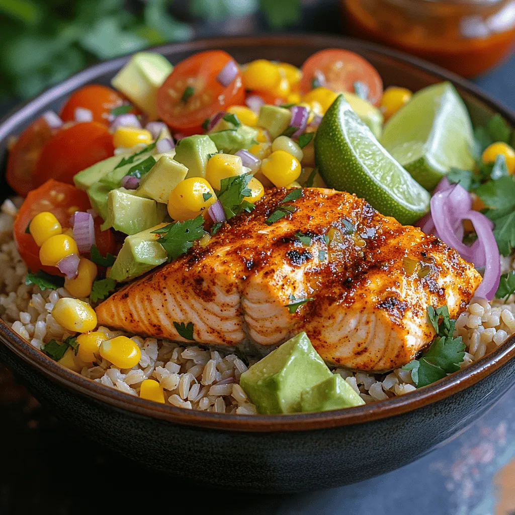 If you’re looking for a dish that bursts with flavor while also being packed with nutrients, Spicy Cajun Salmon Bowls with Corn and Avocado should be at the top of your list. This vibrant meal not only tantalizes your taste buds with its bold Cajun spices but also incorporates a medley of fresh ingredients that elevate its health benefits. The combination of perfectly seasoned salmon, crunchy corn, creamy avocado, and wholesome grains makes this dish a standout choice for anyone aiming to enjoy a nutritious yet satisfying meal.