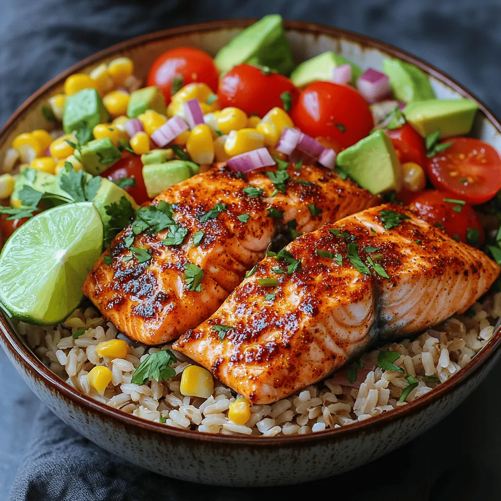 If you’re looking for a dish that bursts with flavor while also being packed with nutrients, Spicy Cajun Salmon Bowls with Corn and Avocado should be at the top of your list. This vibrant meal not only tantalizes your taste buds with its bold Cajun spices but also incorporates a medley of fresh ingredients that elevate its health benefits. The combination of perfectly seasoned salmon, crunchy corn, creamy avocado, and wholesome grains makes this dish a standout choice for anyone aiming to enjoy a nutritious yet satisfying meal.