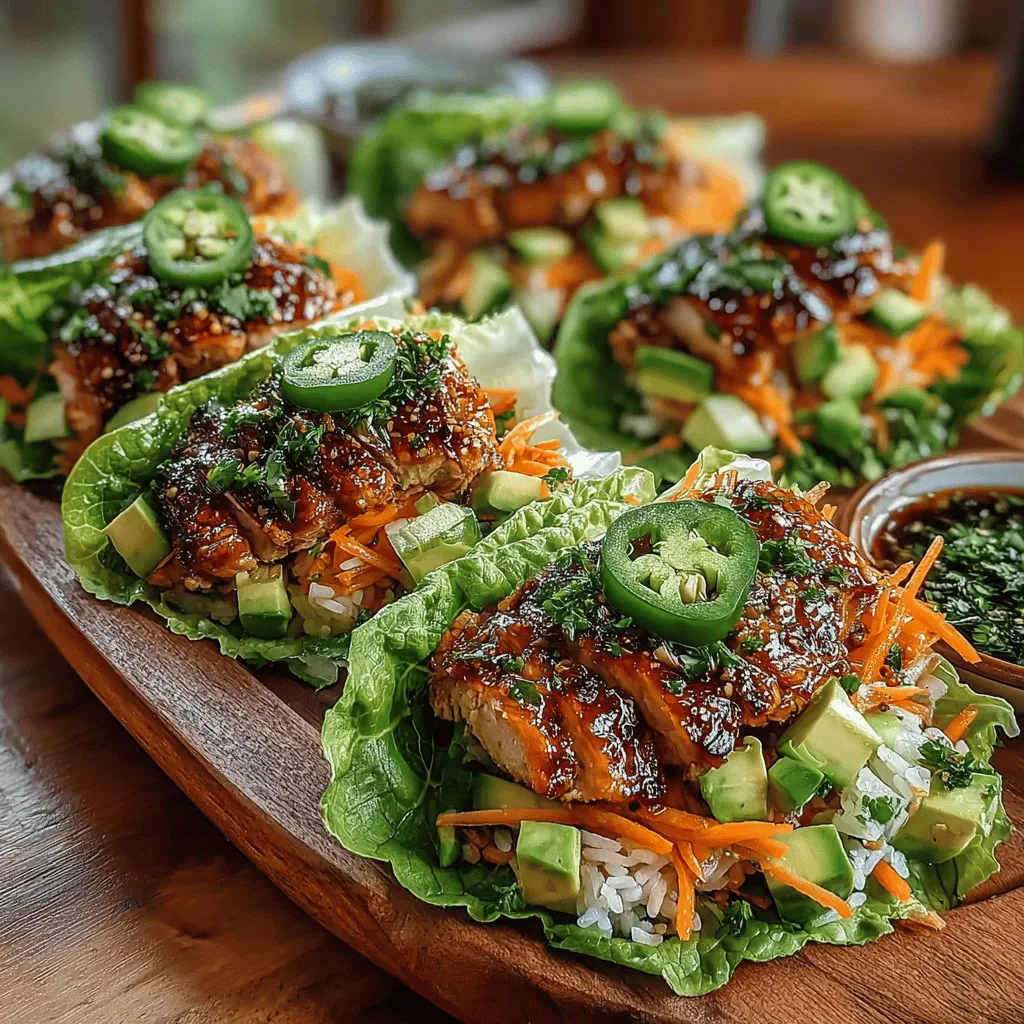 In the realm of healthy, flavorful meals, Zesty Lime Chicken & Rice Lettuce Wraps stand out as a refreshing and vibrant option. This recipe artfully combines the zesty brightness of lime with the savory goodness of grilled chicken, creating a dish that is not only nutritious but also packed with flavor. The appeal of these wraps lies in their ability to deliver a satisfying meal while maintaining a low-carb profile, making them an excellent choice for anyone looking to indulge without the guilt. Perfect for a light lunch or a delightful dinner, these wraps are loaded with fresh ingredients that make each bite a burst of flavor, providing a fun and interactive dining experience.