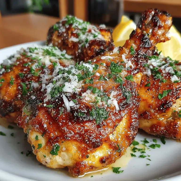 Garlic Parmesan Chicken Drumsticks are a culinary delight that brings together the rich, savory notes of garlic and the unmistakable umami of Parmesan cheese. This dish is not just a meal; it's an experience that tantalizes the taste buds and satisfies the soul. With their crispy exterior and juicy interior, these chicken drumsticks are sure to become a family favorite, making any dinner a special occasion.
