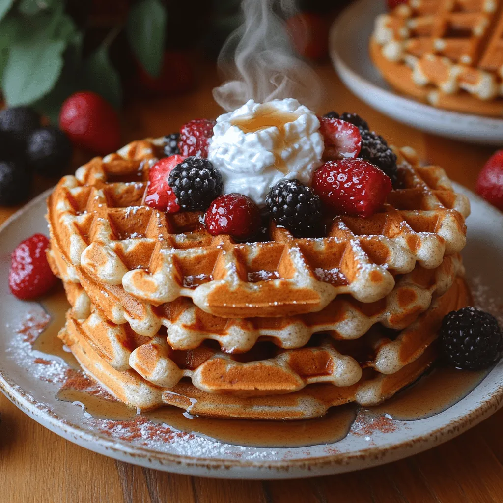 Imagine waking up to the enticing aroma of freshly made waffles wafting through your kitchen. These high-protein cottage cheese waffles not only fill your home with a delightful scent but also promise a deliciously satisfying start to your day. Whether you enjoy them as a healthy breakfast option or a post-workout snack, these waffles are a perfect blend of taste and nutrition. Their fluffy texture, combined with the creamy richness of cottage cheese, makes them a unique twist on traditional waffles.