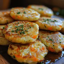 If you're in search of a delightful recipe that brings together flavor, texture, and nutrition, look no further than Zesty Parmesan Crusted Veggie Fritters. These charming little rounds are not only a feast for the taste buds but also a wholesome option for vegetarians and health-conscious eaters alike. Packed with vibrant vegetables and aromatic herbs, these fritters make for a versatile dish that can be enjoyed in various settings—whether as a satisfying family meal, an enticing appetizer for guests, or a quick snack for those busy afternoons.