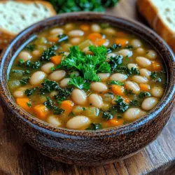 Hearty Tuscan White Bean Soup is more than just a dish; it's a culinary embrace that warms the soul. Originating from the lush landscapes of Tuscany, this soup is a tribute to rustic Italian cooking, featuring simple yet flavorful ingredients that showcase the region's agricultural bounty. Traditionally, Tuscan cuisine emphasizes the use of local produce, legumes, and herbs, resulting in dishes that are both satisfying and nourishing.