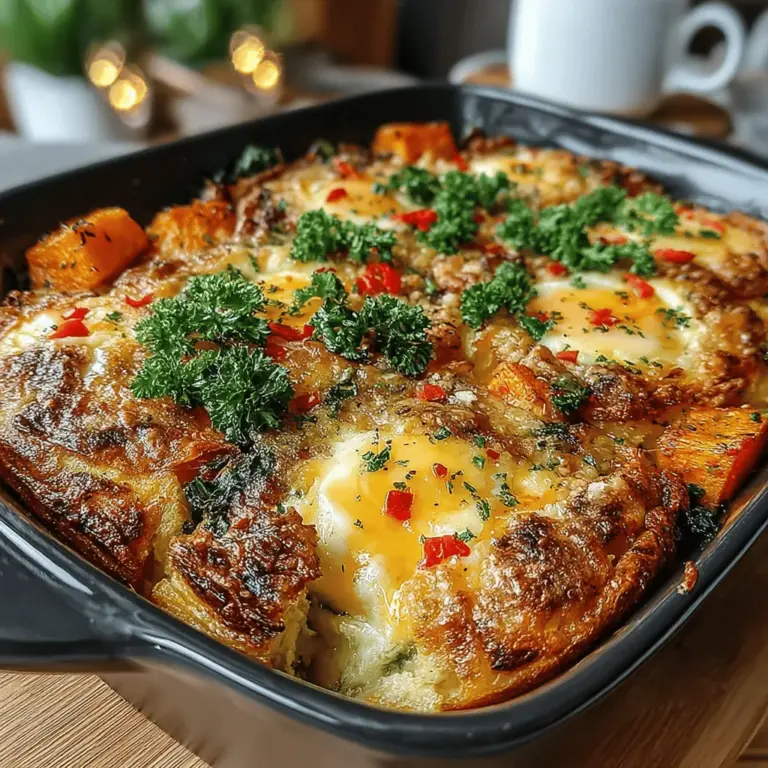 Breakfast is often hailed as the most important meal of the day, and for good reason. It sets the tone for your energy levels, mood, and overall well-being. Among the myriad of breakfast options available, the Savory Sweet Potato & Kale Breakfast Bake stands out as a nourishing and satisfying choice. This dish not only tantalizes the taste buds but also embodies the principles of a balanced diet, making it an excellent way to kickstart your day.