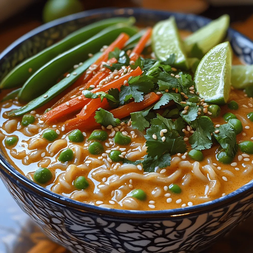 Silky Thai Coconut Curry Noodles is not just a dish; it’s a vibrant celebration of flavors that hails from the rich culinary traditions of Southeast Asia. This recipe encapsulates the essence of Thai cuisine, characterized by its perfect balance of sweet, salty, sour, and spicy elements. The creamy coconut milk, aromatic spices, and fresh herbs come together to create a dish that is both comforting and invigorating. Whether you are a seasoned chef or just starting your culinary journey, this recipe offers a delightful experience that is sure to impress.